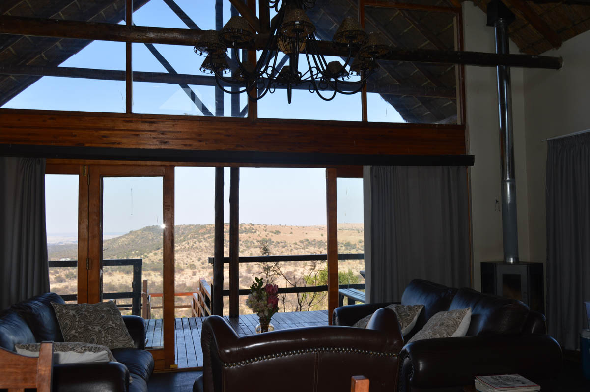 View from inside the Lodge